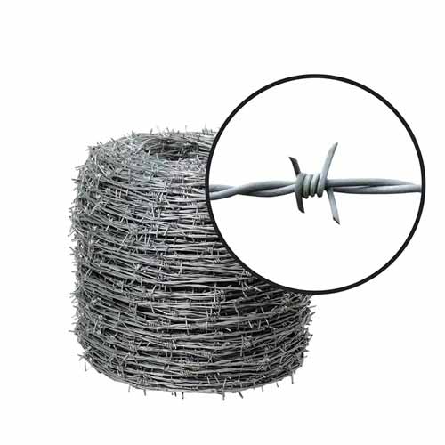 Factory Wholesale Double Strand Barbed Wire Fence Galvanized Barbed Wire