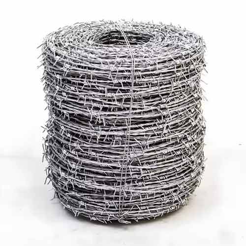 50kg barbed wire fence roll farm galvanized barbed wire coil