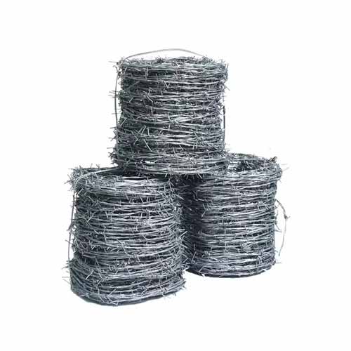 galvanized wire barbed fencing 100m, 250m 500m 1.6mm barbed wire fence price per roll