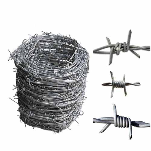 Customized Galvanised Barbed Wire Fencing Protective Farm Fence