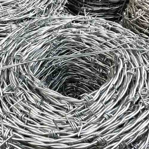 14 Gauge Barb Wire Hot Dipped Galvanized Double Strand Barbed Wire Roll for Farm Fencing