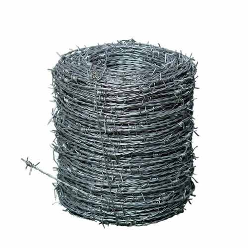 Hot-dip Galvanized Barbed Wire for Railway Yard Protection Fence 20kg/roll