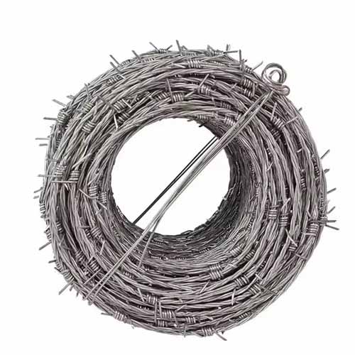 250m 500m per roll low price prison barb wire fence electric hot dipped galvanized barbed wire