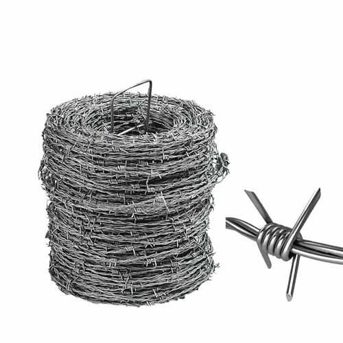 Supply PVC Stainless Steel Anti-Theft Barbed Wire Razor High Tensile Stainless Steel Barbed Wire Fencing Staple