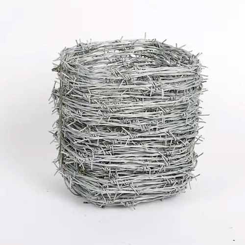 Cheap Galvanized Security 400m Per Roll High Tensile barbed wire With fence Panel